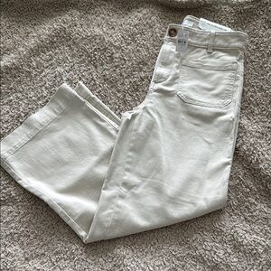 The Palmer wide leg Cream Jeans